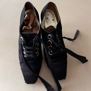 VTG CHANEL satin booties✨